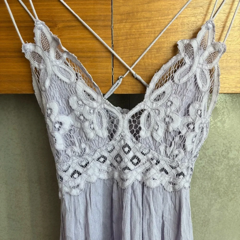 Free People Adella Slip Dress Cloudy Lavender, Size S/P - Picture 13 of 13